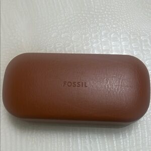 Fossil Navy and Brown Eyewear Case